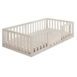 Roba Montessori pentru copii 70 x 140 cm - Includere lattenrost si siguranta - Img 2