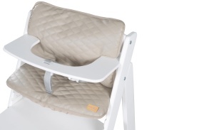 roba Perna de scaun Sit Up Luxe - Scaun inalt din 2 piese Matlasat cenusiu - Perna de sezut Scaune inalte pentru scari - gri deschis - Img 5