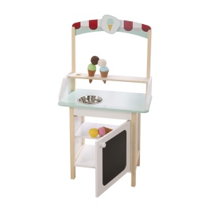 Roba Stand de Inghetata cu Accesorii, 9 Piese, Alb si Albastru Pastel - Img 2