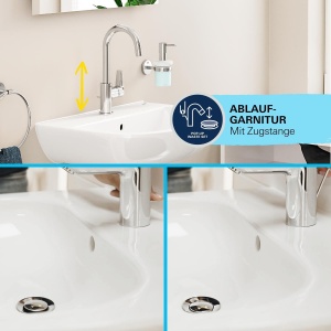 Robinet baie GROHE StartEdge 24201001, inaltime 31cm, crom, economisire apa - Img 6