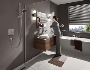 Robinet baie hansgrohe Vivenis 75020821 cu 1 maner, finisaj nichel periat, 17,8 cm - Img 5