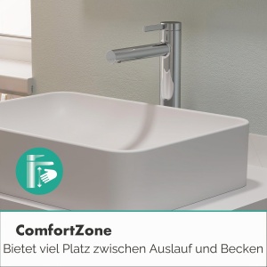 Robinet baie hansgrohe Zesis S 230 mm, crom, economisire apa, cu aerator - Img 7