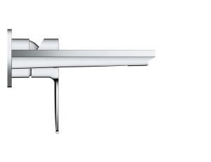 Robinet de baie GROHE Lineare, montaj pe perete, finisaj Supersteel mat - Img 3