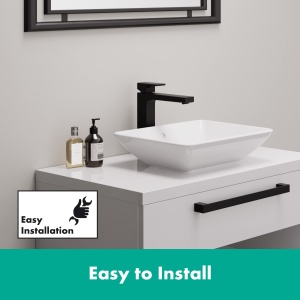 Robinet de baie hansgrohe Vernis Shape, inaltime 190 mm, mattschwarz, cu sistem de deschidere - Img 6
