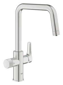 Robinet de bucatarie GROHE Blue Pure cu functie de filtrare, U-Auslauf, crom