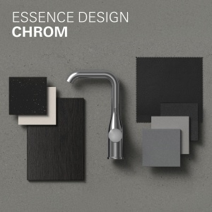 Robinet pentru chiuveta GROHE Essence, crom, 19cm, economisire apa - Img 8
