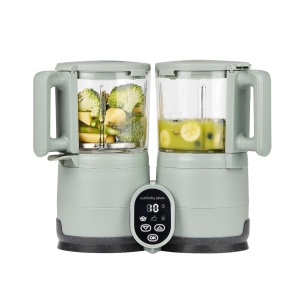 Robot de bucatarie Babymoov Nutribaby Glass, 1.9L, 800W, Verde Celadon