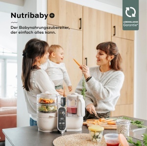 Robot de bucatarie Babymoov Nutribaby Plus, 2200ml, 500W, Bej - Img 2