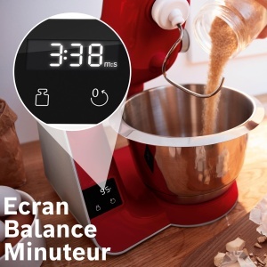 Robot de bucatarie Bosch MUM5X734, 3.9 L, 1000 W, Dark Red - Img 8