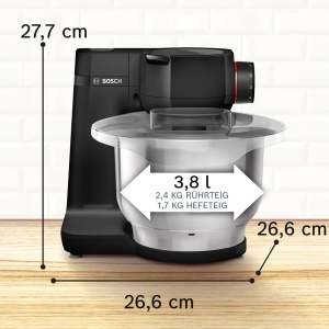 Robot de bucatarie Bosch Seria 2 MUMS2EB01 700W Bol Inox 38L Negru - Img 2