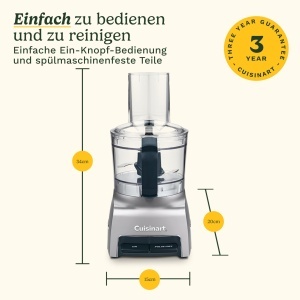 Robot de bucatarie Cuisinart FlexPrep 1,1L, inox, multifunctional - Img 8
