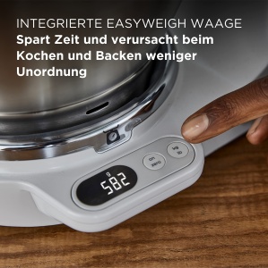 Robot de bucatarie Kenwood Titanium Chef Baker KVC85004SI cu cantar integrat incl set de patiserie din 3 piese bol de amestecare de 5 L si 35 L contro - Img 3