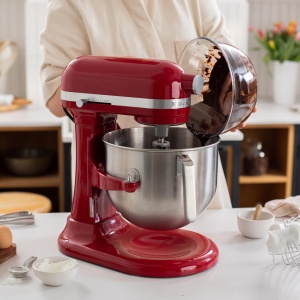 Robot de bucatarie KitchenAid 6,6 L Empire Rot - putere, durabilitate, design metalic - Img 3