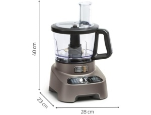 Robot de bucatarie multifunctional Moulinex FP825E10, 1000 W, 2 litri, 10 accesorii - Img 3