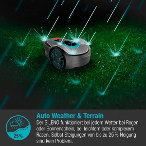 Robot de tuns iarba Gardena SILENO minimo, 350 m, conectivitate Bluetooth, silentios - Img 5