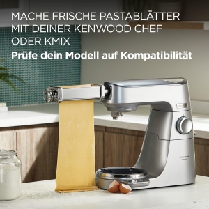 Rola de lasagna Kenwood KAX980ME, accesoriu pentru robot de bucatarie, argintiu - Img 3