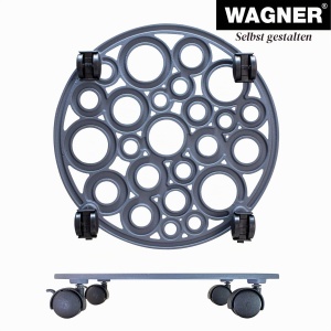 Rola pentru plante WAGNER BUBBLE 38 x 6,5 cm, Gusseisen, 50 kg, gri - Img 6
