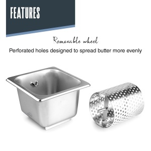 Rola pentru unt Lacor 66001, inox, capacitate 1.6L, design ergonomic - Img 5