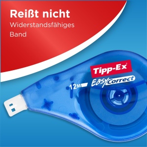 Roller corector Tipp-Ex Easy Correct, 12 m x 4,2 mm, 3 bucati - Img 6