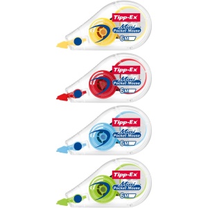 Roller Corector Tipp-Ex Mini Pocket Mouse, 6m x 5mm, 10 bucati, 4 culori - Img 4
