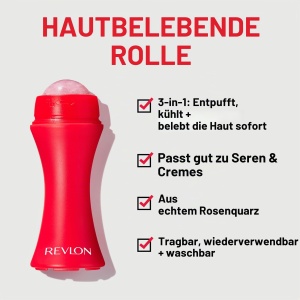 Roller facial Revlon cu Rosenquarz, compact, 3-in-1, pentru revitalizare - Img 3