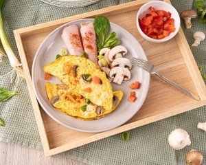 ROMMELSBACHER Omelette Chef OM 950 - Carcasa Cool Touch adancimi de coacere pentru 2 omlete acoperire antiaderenta cronometru de 20 min afisaj LED lam - Img 6