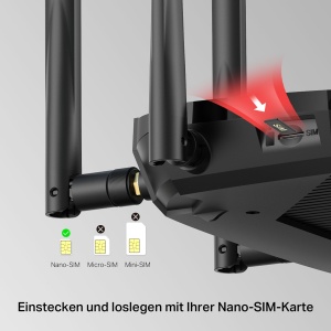 Router 4G Mercusys MB235-4G, Dual-Band WLAN AC1200, 300Mbps, 4 Antene - Img 7