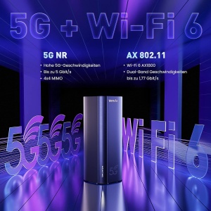 Router 5G Tenda 5G03, Wi-Fi 6 AX1800, 4,67 Gbps, 2 porturi Gigabit - Img 2