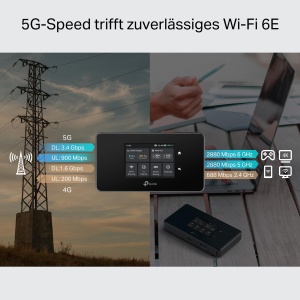 Router mobil TP-Link M8550 5G LTE, Tri-Band Wi-Fi 6E, 4680 mAh - Img 4