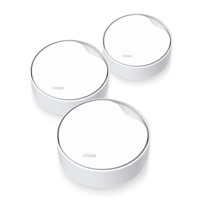 Router Wi-Fi 6 TP-Link Deco X50-PoE, AX3000, Dualband, 3 Pack, Alb