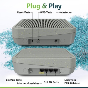 Router Wi-Fi 6E Acer Connect Vero W6m, Tri Band, 7800 Mbps, 4 Porturi Ethernet - Img 3
