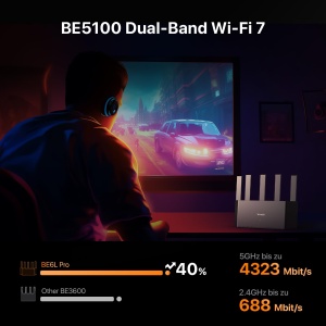 Router Wi-Fi 7 Tenda RE6L Pro, Dual-Band 5011 Mbps, 5 Antene - Img 3