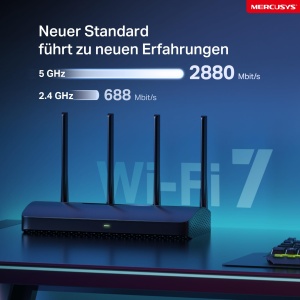 Router Wi-Fi Mercusys MR27BE, Dualband, 3.6 Gbps, 4 antene - Img 3
