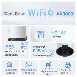Router Wi-Fi TP-Link Deco X50-Outdoor, AX3000, Dualband, IP65 - Img 2
