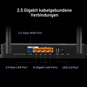 Router WiFi 7 TP-Link Archer BE3600 Dual-Band 3570 Mbps 2 x 2,5G Porturi - Img 6