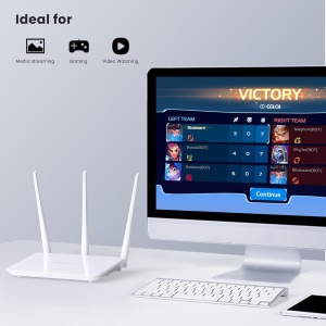 Router WLAN Tenda F3, 300 Mbits, 3 antene externe, alb - Img 8