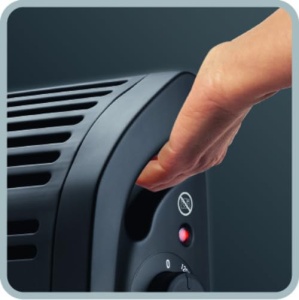 Rowenta CO3035 Incalzitor cu ventilator cu convectie Vectissimo | Doua niveluri de putere | Incalzire electrica | Interior | Pentru camere de 25 m2, negru - Img 5