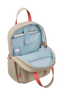 Rucsac laptop American Tourister Puffypop 156 inch 21L ergonomic culoare beige - Img 5