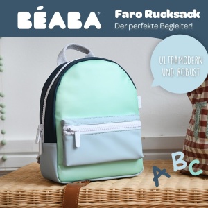 Rucsac pentru copii BEABA Faro, 9.6L, impermeabil, cu 2 buzunare - Img 3