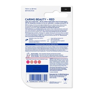Ruj hidratant NIVEA Caring Beauty 3in1 Red 4,8g - SPF 30, 24h hidratare - Img 2