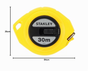 Ruleta Stanley Standard 30m, 9.5mm latime, ABS, clasa de precizie II - Img 4