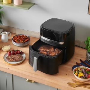 Russell Hobbs Hot Air Fryer XXL 8.3L Rapid AirFryer [carcasa compacta, 9 programe] SatisFry (poate fi spalat in masina de spalat vase, max 200degC, friteuza fara ulei, ecran tactil, gratar, coacere, prajire etc.) 27632-56 - Img 3