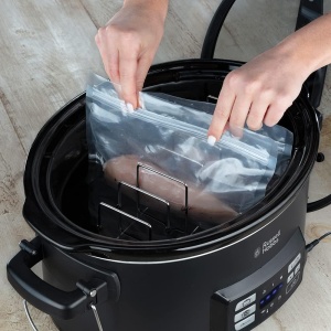 Russell Hobbs Multicooker 3-in-1 aragaz lent sous vide caserola senzor de temperatura centrala Oala ceramica grea de 65 l pentru opt Distributia tempe - Img 6