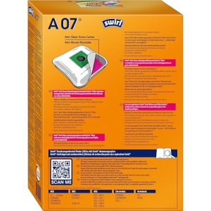 Sac aspirator Swirl A 07 EcoPor Anti-Miros 4 bucati cu filtru 999 filtrare praf fin si alergeni - Img 2