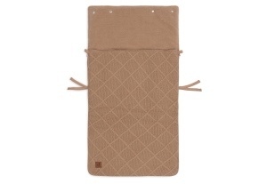 Sac de dormit pentru bebelusi Jollein, model Check Knit, Biscuit, cu fleece - Img 5
