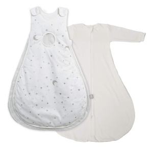 Sac de dormit pentru bebelusi Roba Safe Asleep Air Plus 8692 cm Alb cu Stele