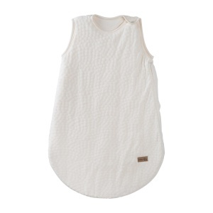 Sac de dormit pentru bebelusi Roba Seashells, 70 cm, din bumbac organic, alb