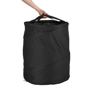 Sac de frunze Relaxdays, set 3 bucati, 85 L, auto-erectabil, negru - Img 6