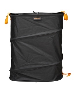 Sac de gradina Fiskars Ergo Pop-Up, 219 litri, negruportocaliu