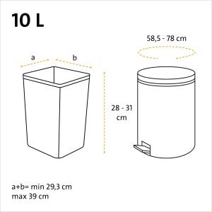 Sac de gunoi Swirl 10L, rezistent la rupere, cu maner, 4 x 37 bucati - Img 5